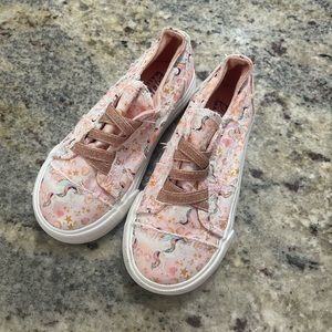 Blowfish rainbow unicorn shoes kids size 10